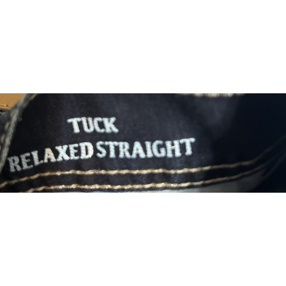 Chip & Pepper Men's Tuck Relaxed Straight Jeans 34x30 Whiskering Distressing - Picture 4 of 9
